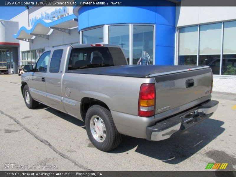 Pewter Metallic / Pewter 1999 GMC Sierra 1500 SLE Extended Cab