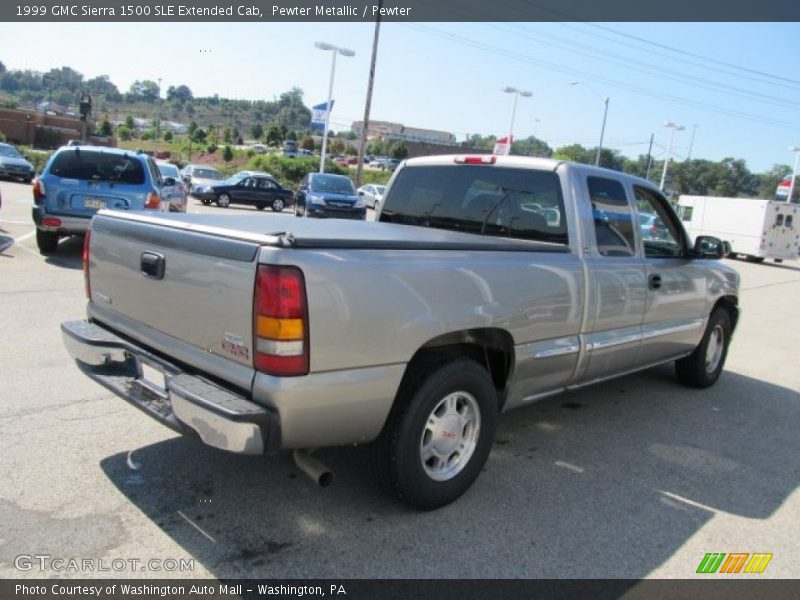 Pewter Metallic / Pewter 1999 GMC Sierra 1500 SLE Extended Cab