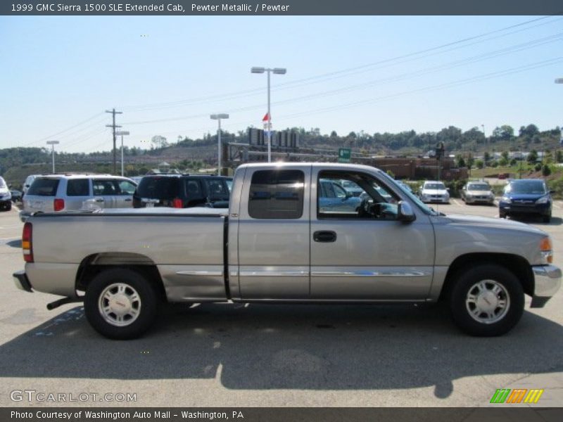 Pewter Metallic / Pewter 1999 GMC Sierra 1500 SLE Extended Cab