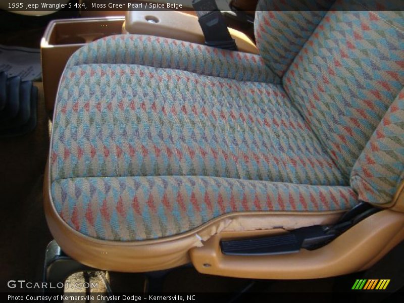 Moss Green Pearl / Spice Beige 1995 Jeep Wrangler S 4x4