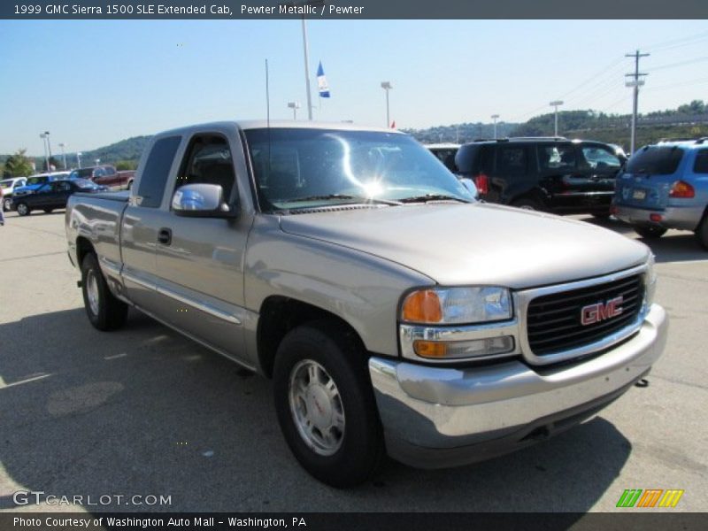 Pewter Metallic / Pewter 1999 GMC Sierra 1500 SLE Extended Cab