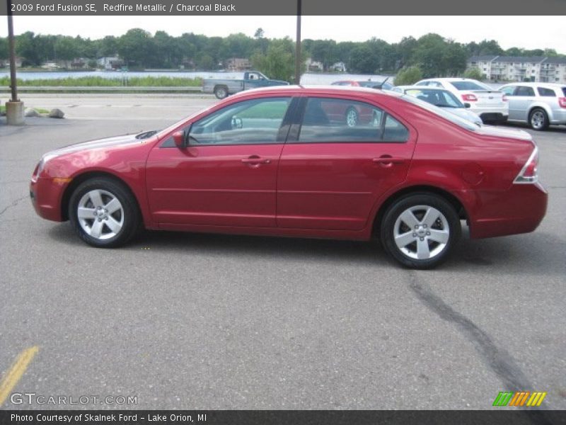 Redfire Metallic / Charcoal Black 2009 Ford Fusion SE