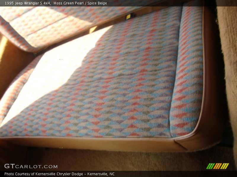 Moss Green Pearl / Spice Beige 1995 Jeep Wrangler S 4x4
