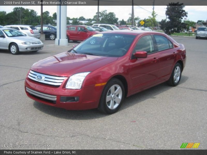 Redfire Metallic / Charcoal Black 2009 Ford Fusion SE