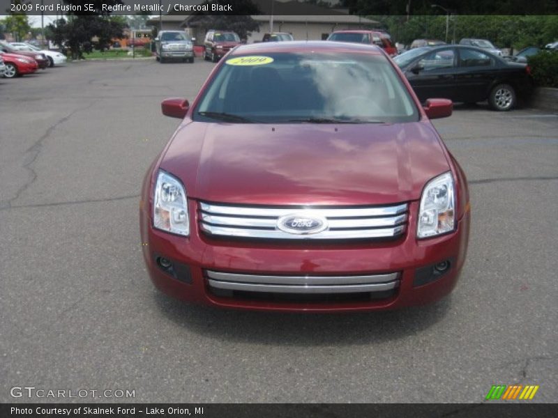 Redfire Metallic / Charcoal Black 2009 Ford Fusion SE
