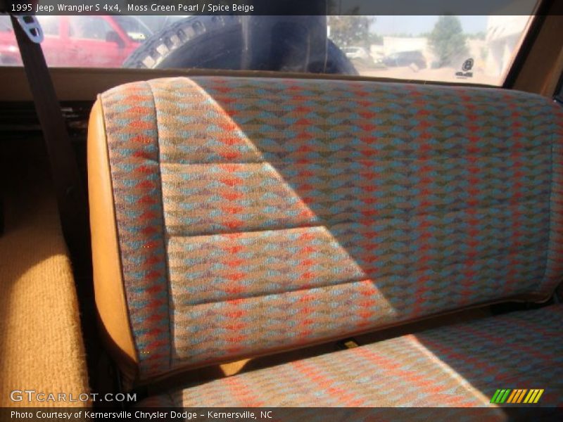 Moss Green Pearl / Spice Beige 1995 Jeep Wrangler S 4x4