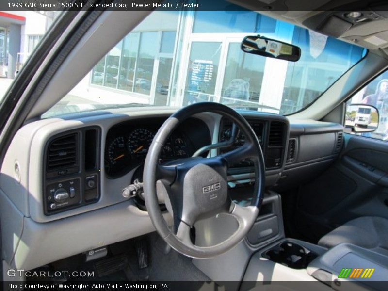 Pewter Metallic / Pewter 1999 GMC Sierra 1500 SLE Extended Cab