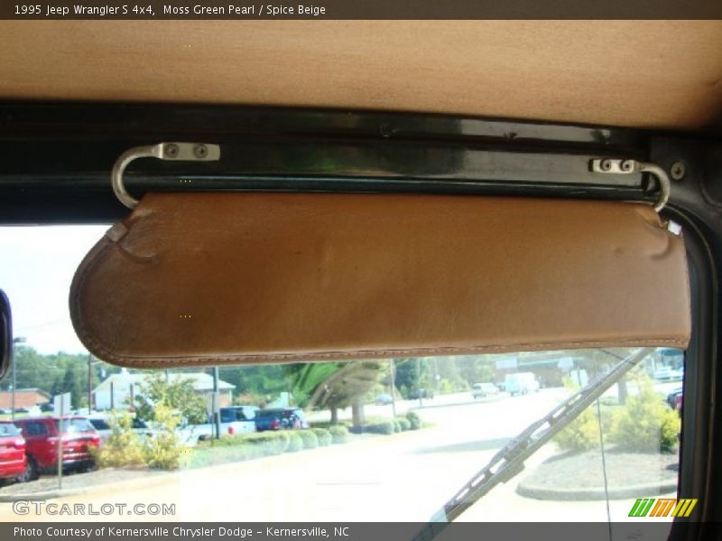 Moss Green Pearl / Spice Beige 1995 Jeep Wrangler S 4x4