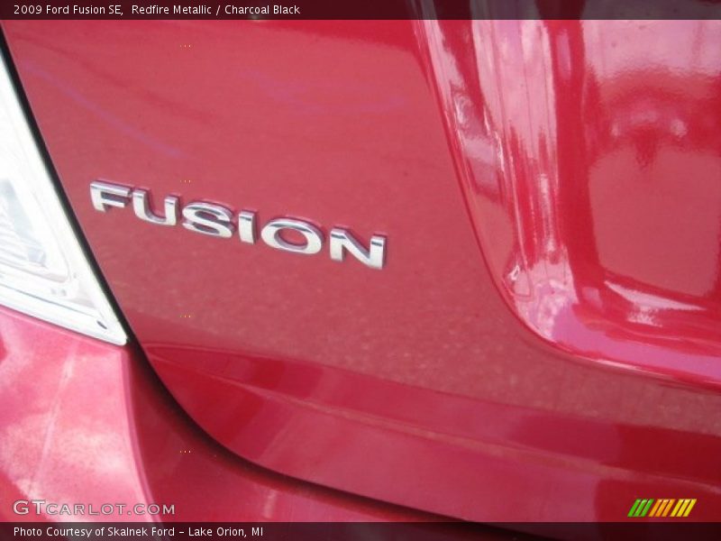 Redfire Metallic / Charcoal Black 2009 Ford Fusion SE