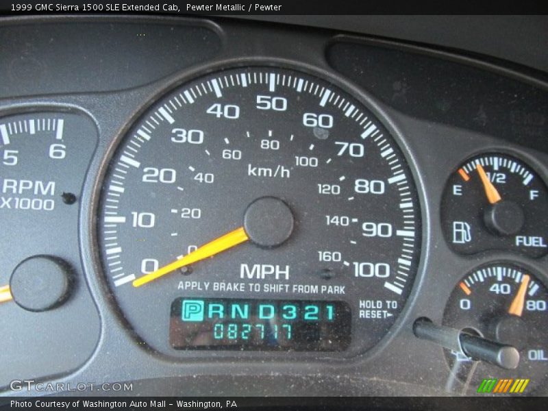 Pewter Metallic / Pewter 1999 GMC Sierra 1500 SLE Extended Cab