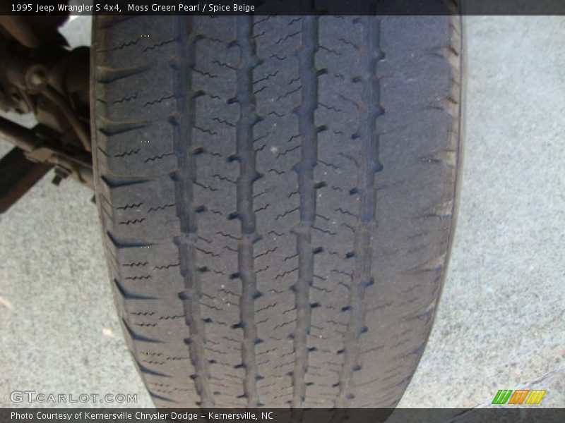 Moss Green Pearl / Spice Beige 1995 Jeep Wrangler S 4x4