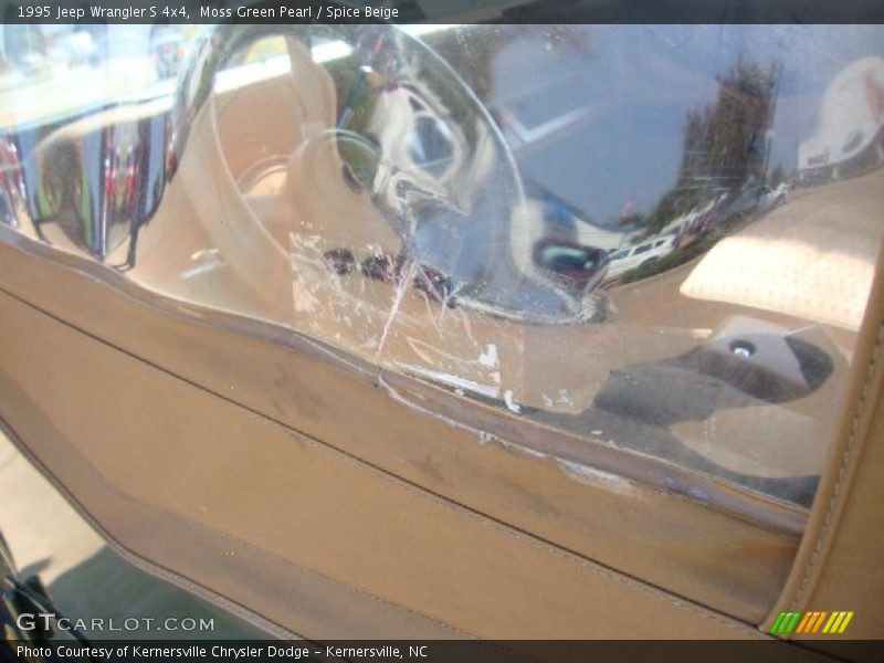 Moss Green Pearl / Spice Beige 1995 Jeep Wrangler S 4x4