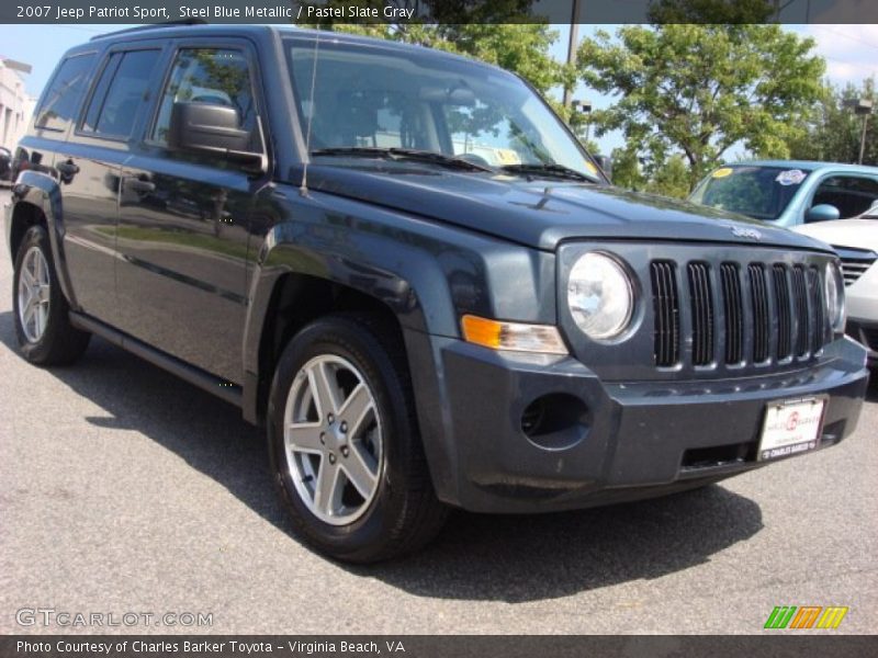 Steel Blue Metallic / Pastel Slate Gray 2007 Jeep Patriot Sport