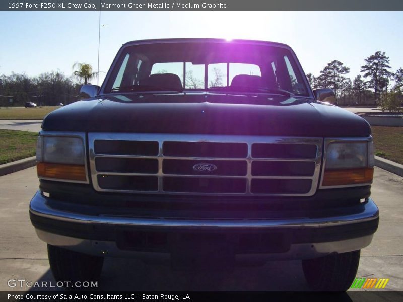 Vermont Green Metallic / Medium Graphite 1997 Ford F250 XL Crew Cab