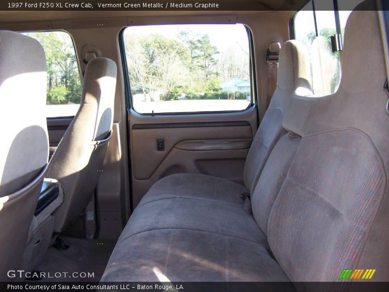 Vermont Green Metallic / Medium Graphite 1997 Ford F250 XL Crew Cab