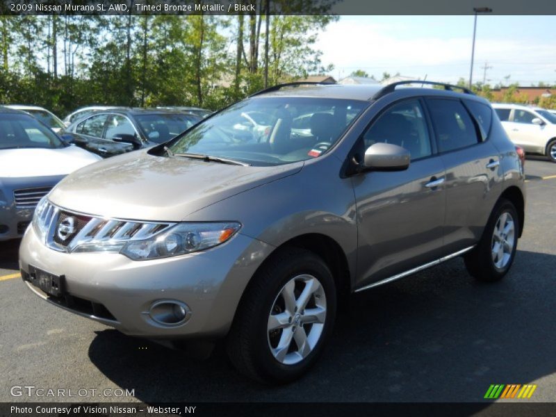 Tinted Bronze Metallic / Black 2009 Nissan Murano SL AWD