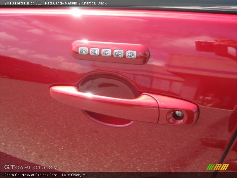 Red Candy Metallic / Charcoal Black 2010 Ford Fusion SEL