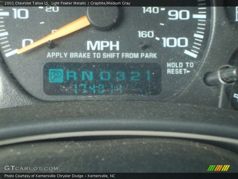 Light Pewter Metallic / Graphite/Medium Gray 2001 Chevrolet Tahoe LS