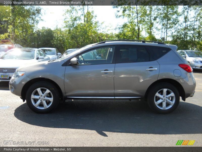 Tinted Bronze Metallic / Black 2009 Nissan Murano SL AWD