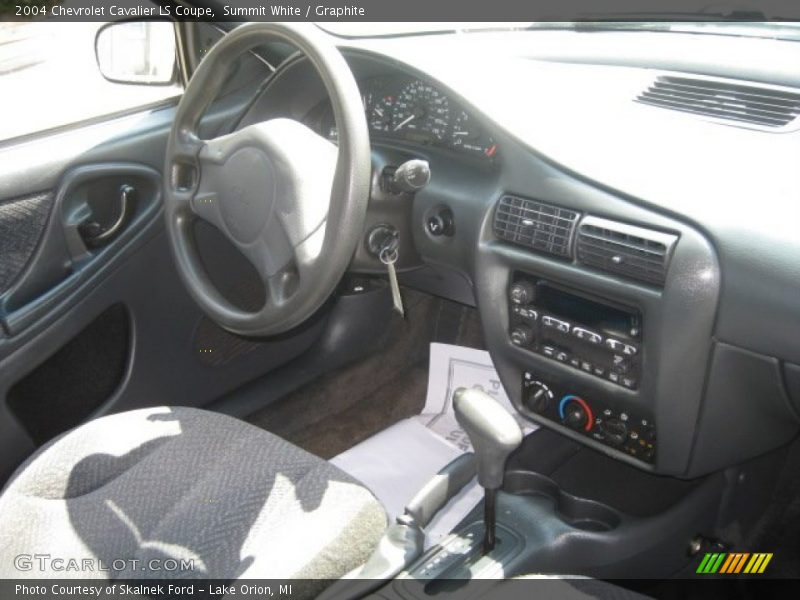 Summit White / Graphite 2004 Chevrolet Cavalier LS Coupe