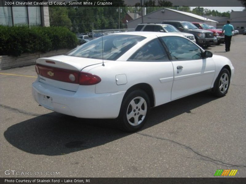 Summit White / Graphite 2004 Chevrolet Cavalier LS Coupe
