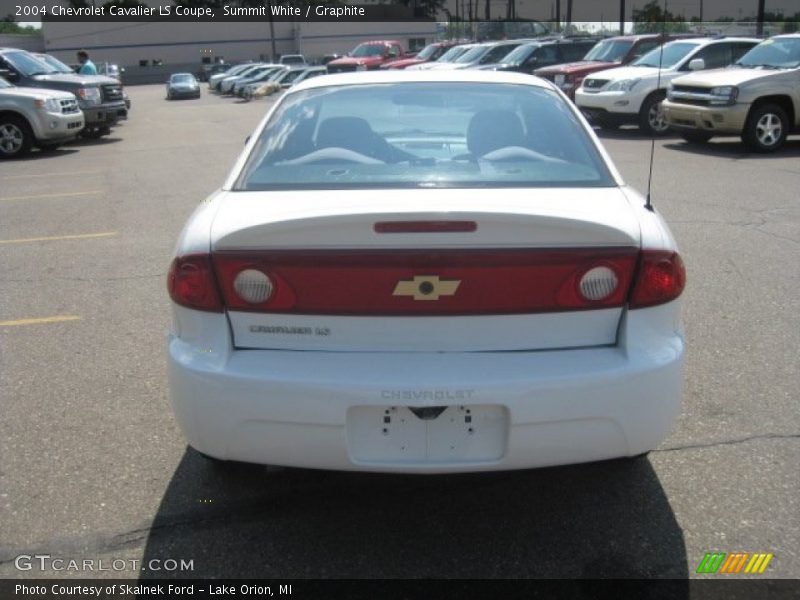 Summit White / Graphite 2004 Chevrolet Cavalier LS Coupe
