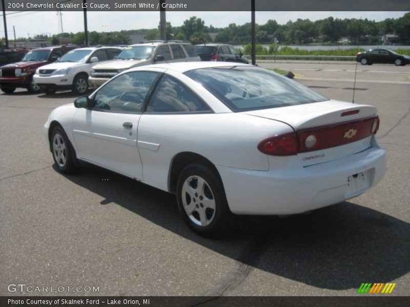 Summit White / Graphite 2004 Chevrolet Cavalier LS Coupe