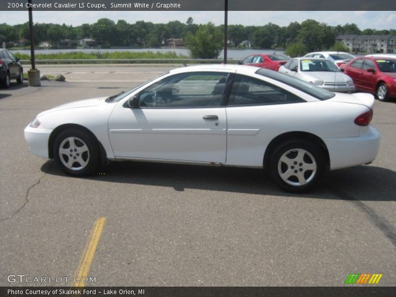 Summit White / Graphite 2004 Chevrolet Cavalier LS Coupe