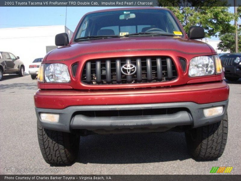Impulse Red Pearl / Charcoal 2001 Toyota Tacoma V6 PreRunner TRD Double Cab