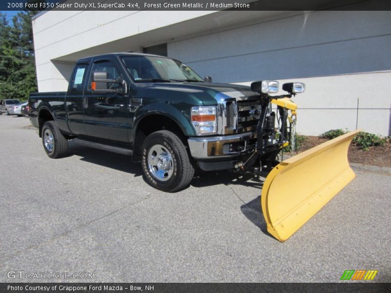 Forest Green Metallic / Medium Stone 2008 Ford F350 Super Duty XL SuperCab 4x4