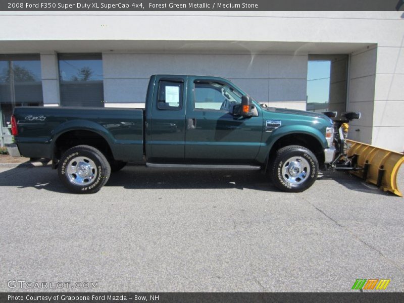 Forest Green Metallic / Medium Stone 2008 Ford F350 Super Duty XL SuperCab 4x4
