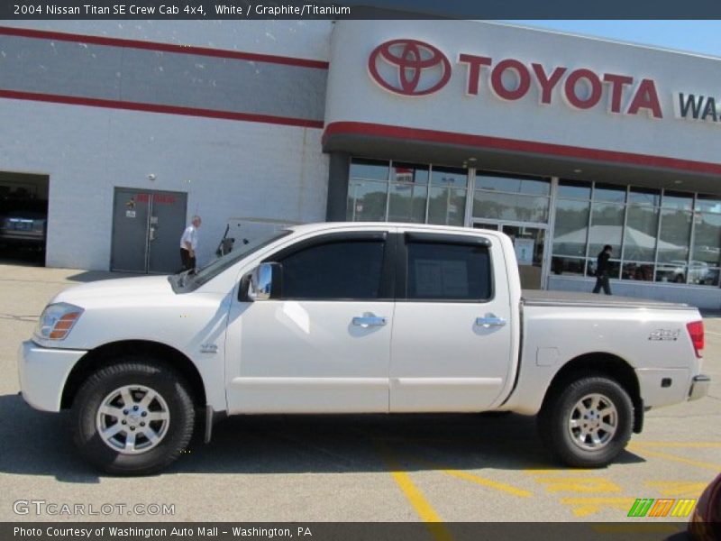 White / Graphite/Titanium 2004 Nissan Titan SE Crew Cab 4x4