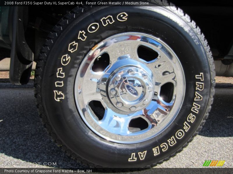 Forest Green Metallic / Medium Stone 2008 Ford F350 Super Duty XL SuperCab 4x4