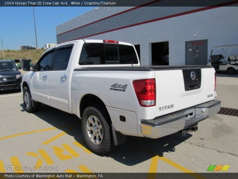 White / Graphite/Titanium 2004 Nissan Titan SE Crew Cab 4x4