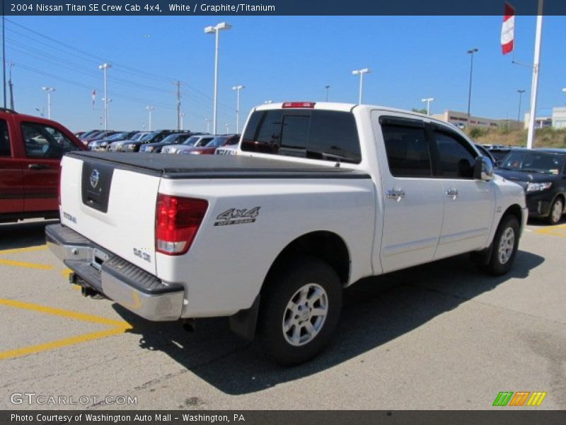 White / Graphite/Titanium 2004 Nissan Titan SE Crew Cab 4x4
