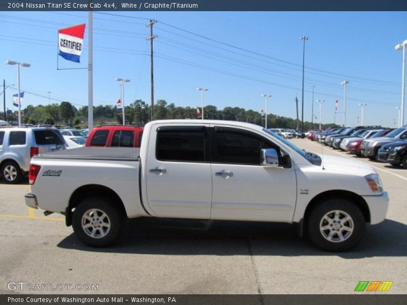 White / Graphite/Titanium 2004 Nissan Titan SE Crew Cab 4x4
