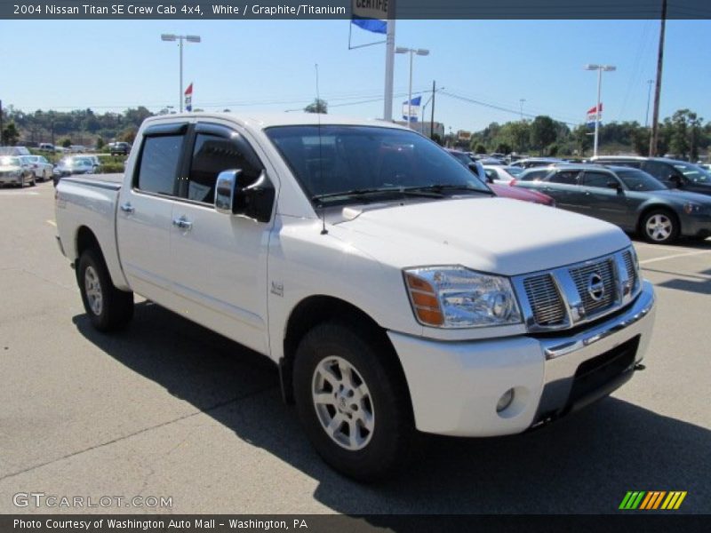 White / Graphite/Titanium 2004 Nissan Titan SE Crew Cab 4x4