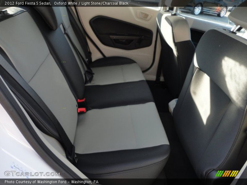  2012 Fiesta S Sedan Light Stone/Charcoal Black Interior