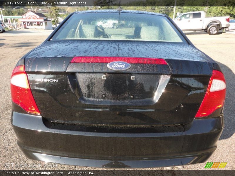 Black / Medium Light Stone 2012 Ford Fusion S