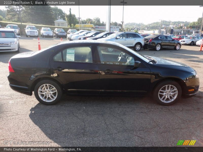 Black / Medium Light Stone 2012 Ford Fusion S