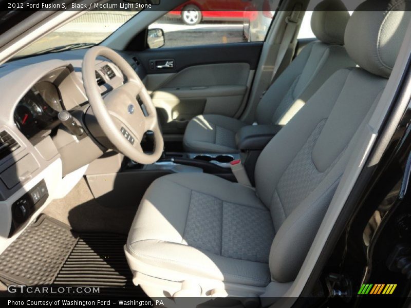  2012 Fusion S Medium Light Stone Interior