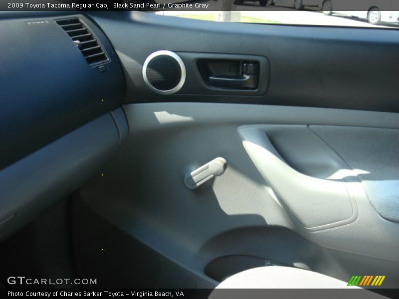 Black Sand Pearl / Graphite Gray 2009 Toyota Tacoma Regular Cab