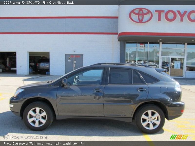 Flint Gray Mica / Black 2007 Lexus RX 350 AWD