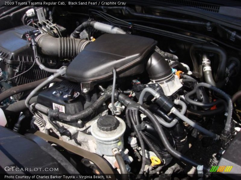 Black Sand Pearl / Graphite Gray 2009 Toyota Tacoma Regular Cab