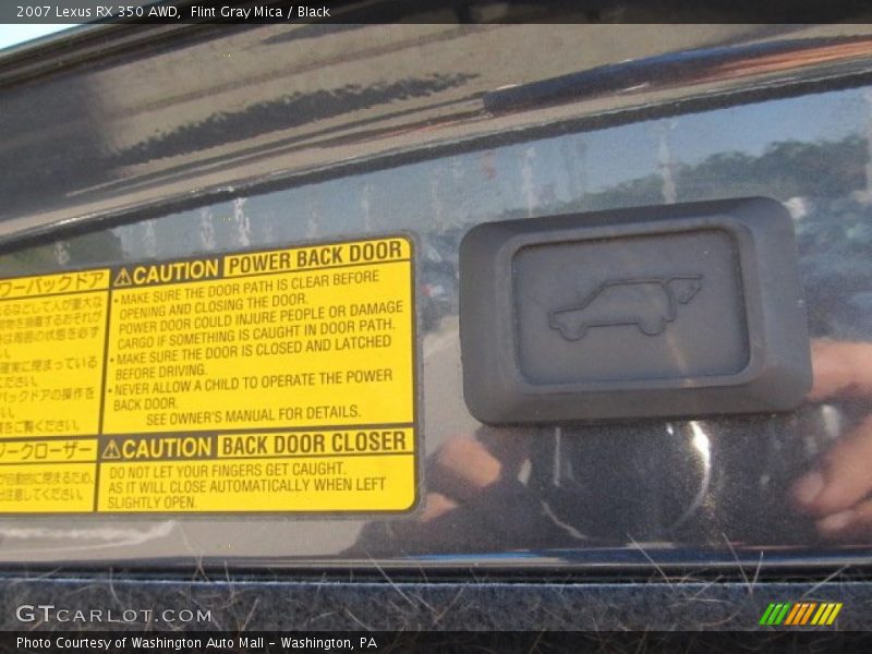 Flint Gray Mica / Black 2007 Lexus RX 350 AWD