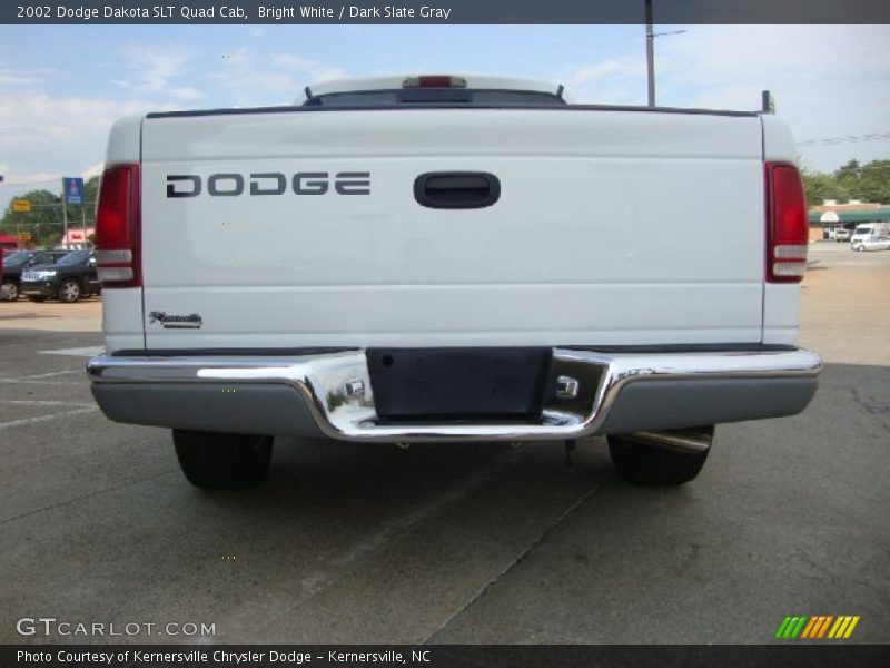 Bright White / Dark Slate Gray 2002 Dodge Dakota SLT Quad Cab