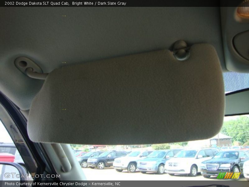 Bright White / Dark Slate Gray 2002 Dodge Dakota SLT Quad Cab
