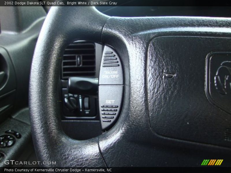 Bright White / Dark Slate Gray 2002 Dodge Dakota SLT Quad Cab