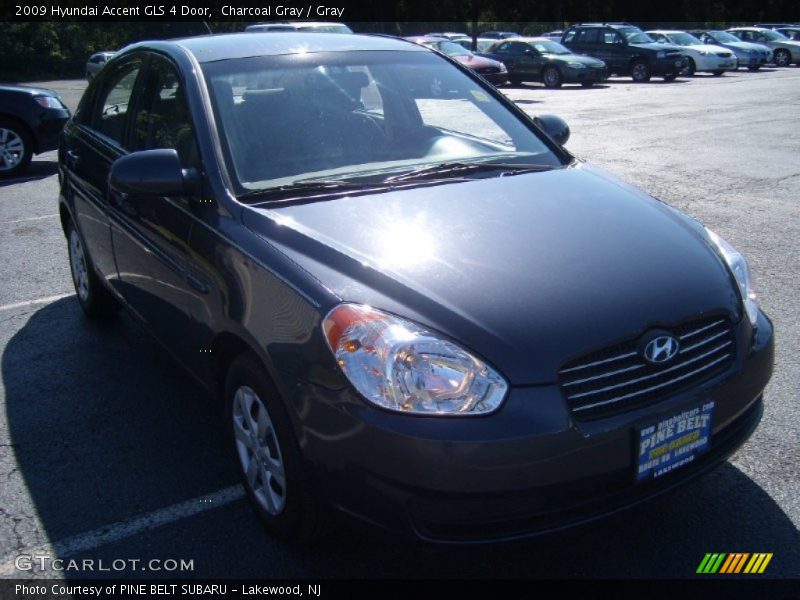 Charcoal Gray / Gray 2009 Hyundai Accent GLS 4 Door