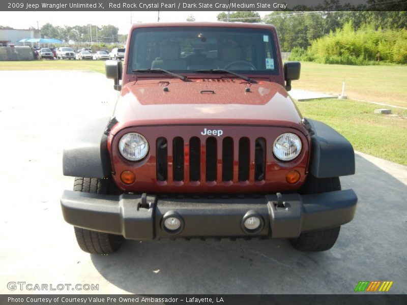 Red Rock Crystal Pearl / Dark Slate Gray/Medium Slate Gray 2009 Jeep Wrangler Unlimited X